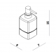 Επικαθήμενο Ντισπένσερ 300ml Series 280 Langberger 21113-23A Χρωμέ Επικαθήμενο Ντισπένσερ 300ml Series 280 Langberger 21113-23A Χρωμέ